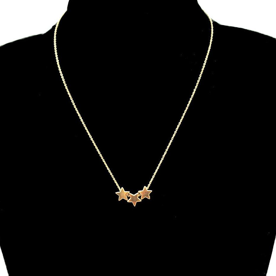 Jewelry Three Pendant Pendant Necklace Female Personality Creative Money Decoration Clavicle Chain