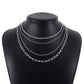 N1239 Necklace Simple Geometric Chain Necklace Personality Mix and Match Necklace Women