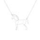 Year Jewelry Unicorn Pony Necklace Pendant