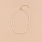Fashion Temperament Oval Imitation Pearl Necklace Clavicle Chain Choker Ladies Accessories