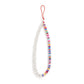 Jewelry simple imitation pearl soft pottery color mobile phone chain femininity color matching beaded mobile phone pendant