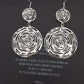 Retro exaggerated earrings size circle round hollow long earrings Indian gold earrings