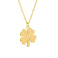 Titanium steel glossy lucky four-leaf clover necklace female fashion light luxury item small jewelry Valentine's Day gift