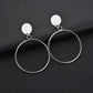 Fashion version of the same style simple and generous personality large circle long earrings earrings earrings earrings