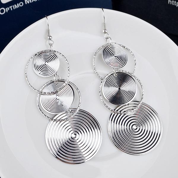 Exaggerated Atmospheric Disc Circle Multi-layered Ladies Earrings Indian Retro Earrings