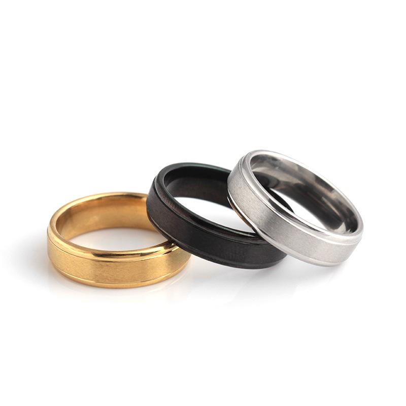 Ring Fashion Simple Stainless Steel Ring Personality Ring Couple Ring Jewelry