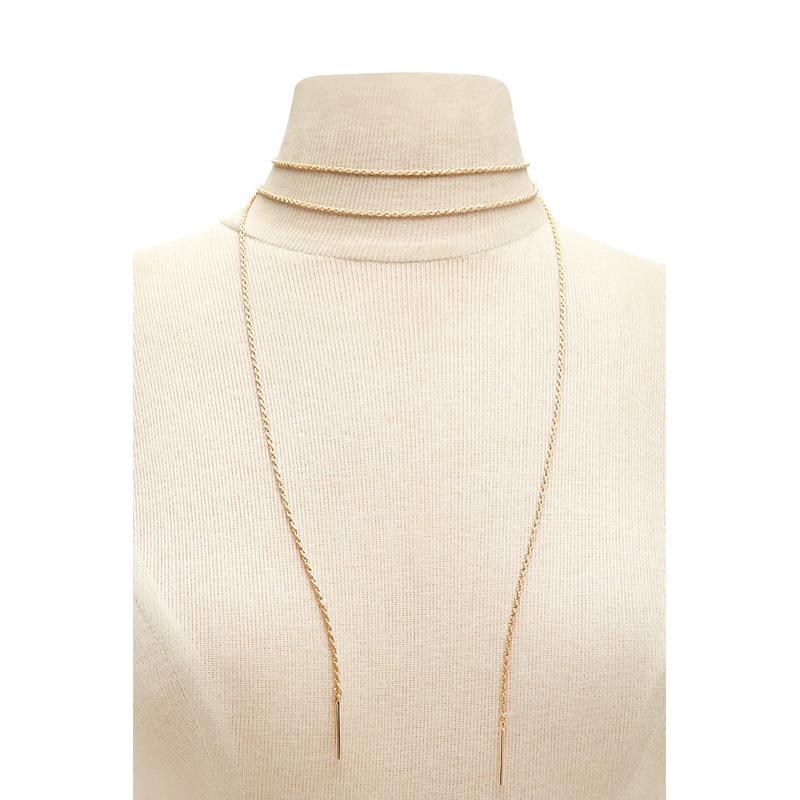 Long Sweater Chain Fashion Layered Pendant Women Personality Necklace Promotional Gifts