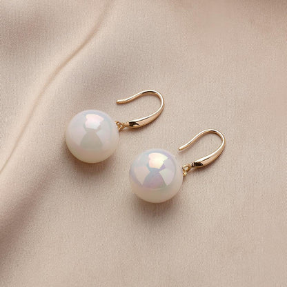 Symphony Mermaid Ji Pearl Earrings Young Niche Light Luxury Design Temperament Earrings Earhook Earrings