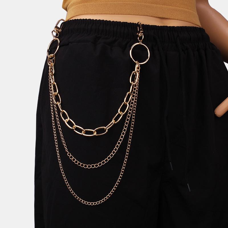 Jewelry personality U-shaped thick chain all-match body chain simple multi-layer tassel geometric chain waist chain