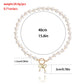Jewelry choker bow pendant imitation pearl beaded necklace ins explosion