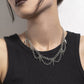 Jewelry Punk Metal Rivet Necklace Female Hip Hop Personality Geometric Chain Clavicle Necklace