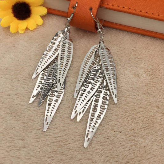 Long Hollow Corn Cob Earrings Fashion Ladies Earrings Festive Harvest Ball Christmas Supplies Indian Gold