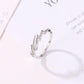 Jewelry Creative Irregular Geometric Zircon Lightning Open Ring Hand Jewelry