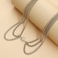 Jewelry trendy multi-layer necklace octagon pendant necklace female ins all-match necklace