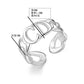 Popular big-name CD ring titanium steel open ring fashion couple pair of rings
