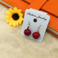 High-quality gold-plated hypoallergenic bead earrings simple female earrings youth girl accessories