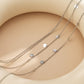 Jewelry Simple Necklace One Chain Sequin Tassel Clothes Chain Feminine Geometric Thin Chain Chest Chain