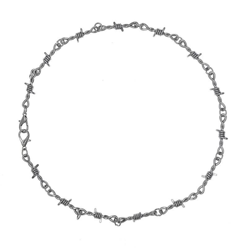 Jewelry punk prickly thorn blade pendant male and female necklace hip-hop street hipster necklace