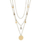 Fashion Pop Jewelry Women's Multi-layer Disc Rhinestone Star Pendant Necklace Combination