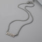 Pendant fashion English letter baby stainless steel personality word necklace clavicle chain