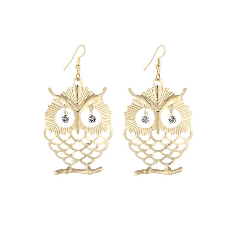 Owl Earrings Simple Actress Diamond Earrings