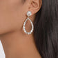 E1678 French light luxury retro simple pearl earrings rhinestone temperament personality niche design earrings
