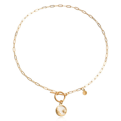 Jewelry Fashion Creative Fritillary Pendant Necklace Sweater Chain Female Trendy Cool Gentle Design Necklace