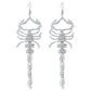 E1827 Niche personality exaggerated geometric fashion earrings micro-inlaid scorpion retro punk earrings for women