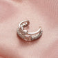 Temperament personality butterfly ear clip without ear hole single ins French light luxury copper inlaid zircon C-shaped ear bone clip