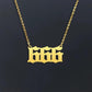 Personalized number number 111999 stainless steel pendant necklace female student couple party gift