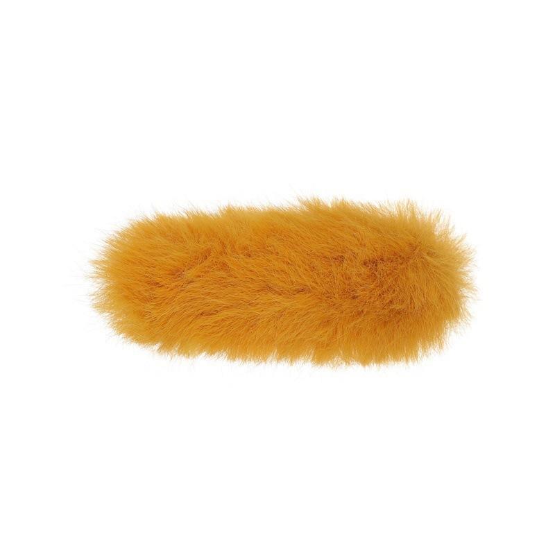 Han Qiudong pure color all-match fur hair clip sweet imitation rabbit fur long strip plush BB clip silk hair bangs clip side clip