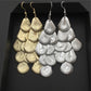 Indian Baroque Scallop Metal Sequin String Long Ladies Earring Night Exaggerated Earrings Jewelry