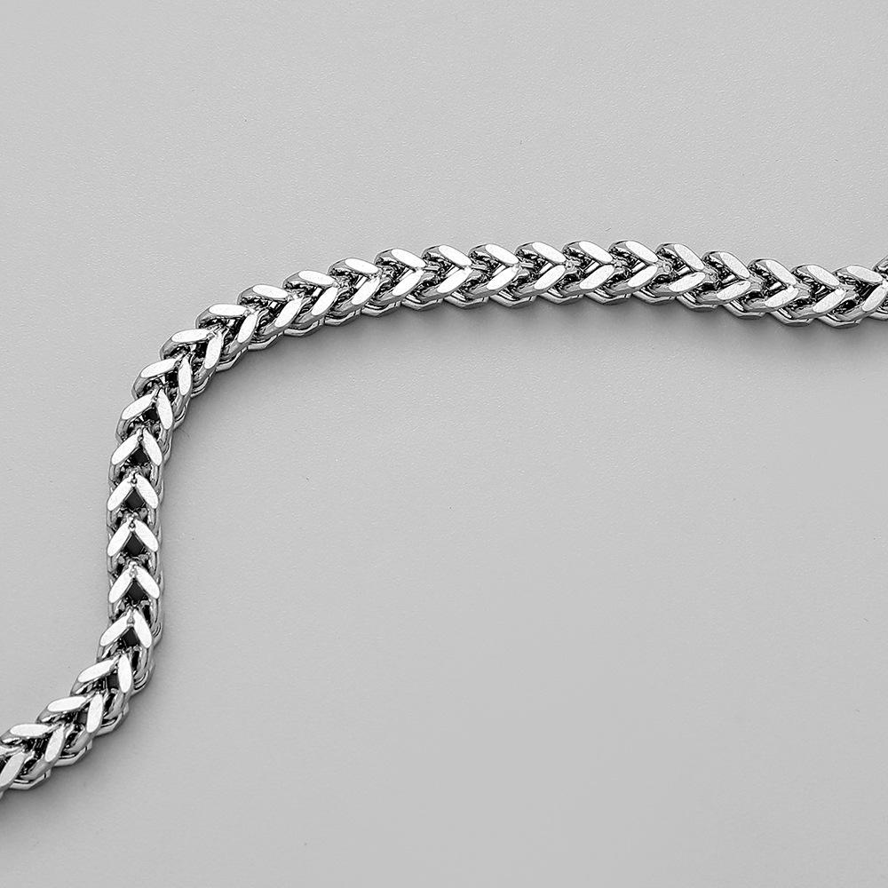 Hip-hop trendy titanium steel Cuban chain all-match Zondi sparkling collar personalized punk necklace