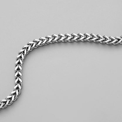 Hip-hop trendy titanium steel Cuban chain all-match Zondi sparkling collar personalized punk necklace