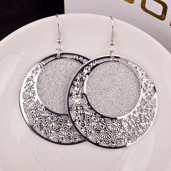 Retro palace hollow irregular ladies frosted earrings exaggerated earrings bird's nest earrings