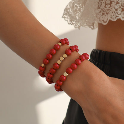 B1614 Holiday leisure beaded bracelet Bohemian ethnic bracelet colorful geometric niche jewelry