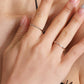 Hand Decoration Sea Wave Pattern Opening Adjustable Index Finger Ring Simple and Versatile Two-piece Ring Set