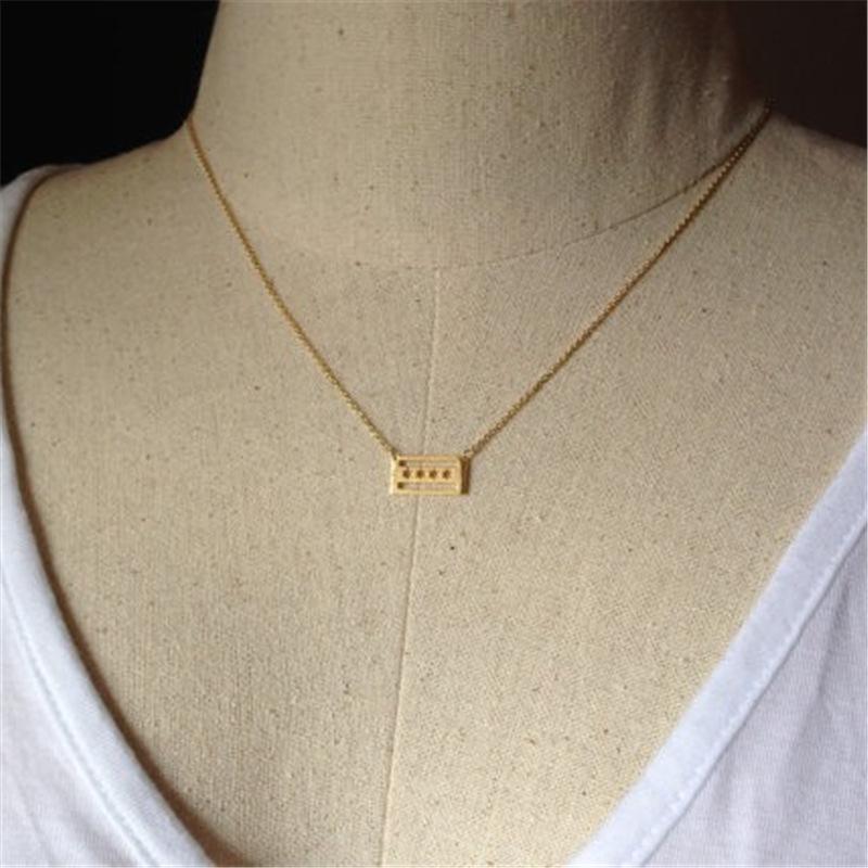 Popular Fashion Jewelry American Chicago Map Necklace Stars and Stripes Pendant Travel Map Accessories
