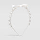 F3445 Glass Diamond Temperament Hair Ornament Bowknot Sweet Fragrance Headband Simple Leather Hairband for Adults