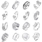 Ins cold zircon opening love ring super fairy fashion star letter hollow index finger ring net red
