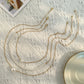 Jewelry sweet and cool metal snake bone chain all-match necklace niche design sense retro imitation pearl necklace