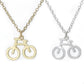 Fashion creative small fresh bicycle necklace personality simple bicycle pendant clavicle chain