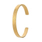 Fashion personality titanium steel percussion peak nest texture open bracelet stainless steel C-shaped simple bracelet