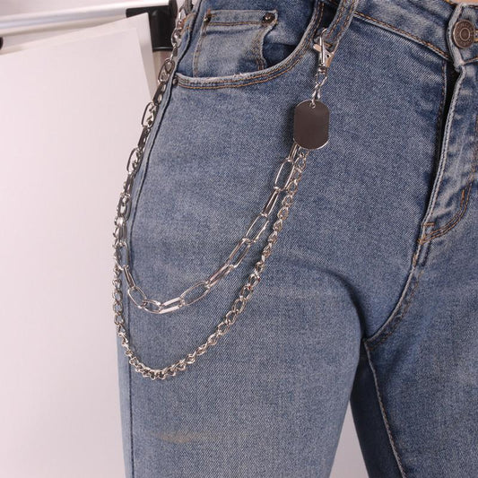 Sexy bikini shorts waist chain men and women neutral metal pants chain little punk personality pants chain