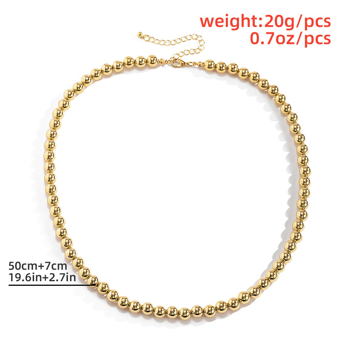Jewelry Retro Simple Imitation Pearl Tag Necklace Hip Hop Trend Round Bead Snake Bone Chain Necklace