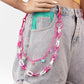 Jewelry Versatile Color Resin Butterfly Pendant Acrylic Chain Ring Buckle Double Pants Chain