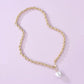 N7472 Thick Chain Baroque Pearl Necklace Cold and Explosive Style Net Red Necklace Simple Retro Necklace