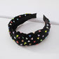 F368 Fashion Headband Corduroy Knotted Fabric Headband Personalized Colorful Rice Beads Light Luxury Headwear