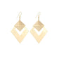 Three-dimensional rhombus double-layer exaggerated retro earrings Indian ladies earrings jewelry