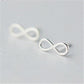 Earrings simple number 8 stud earrings lucky number earrings